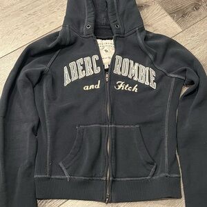 Abercrombie & Fitch Black V-Neck Sweater